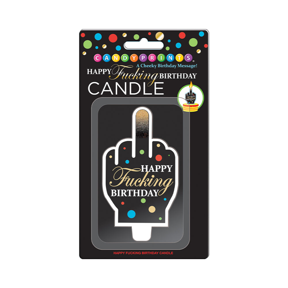 Happy Fucking Birthday Middle Finger Candle 1 Happy Fucking Birthday Middle Finger Candle