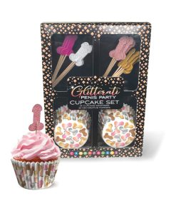 Glitterati Penis Party Cupcake Set