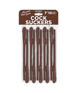 Skins Pecker Straws Chocolate Lovers (10-Pack)