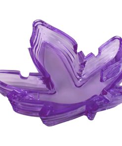 Alternative view of Pot Leaf Ashtray Purple