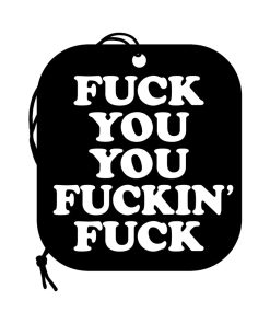 Alternative view of Wood Rocket Air Freshener Fuck You You Fucking Fuck