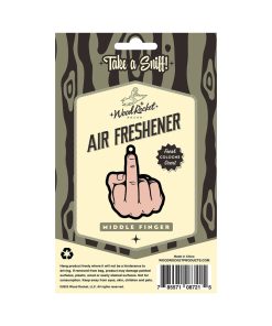 Wood Rocket Air Freshener Middle Finger Peach