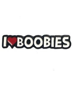 Geeky & Kinky I Heart Boobies Enamel Pin