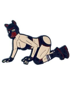 Geeky & Kinky Pup Girl Enamel Pin
