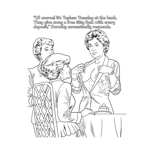 The Golden Gilfs Porn Parody Coloring Book - Image 3