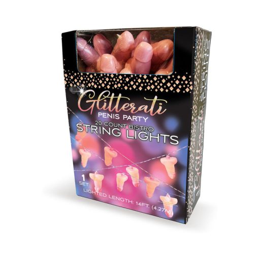 Glitterati Penis Party String Lights 14 Ft.
