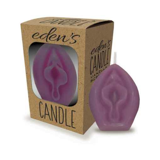 Eden'S Vagina Candle Eggplant