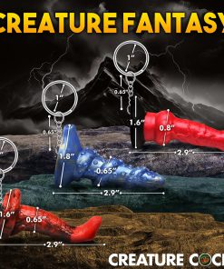 Creature Cocks Hell-Hound, Lord Kraken & King Cobra Silicone Keychain Set
