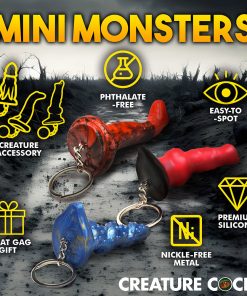 Creature Cocks Hell-Hound, Lord Kraken & King Cobra Silicone Keychain Set