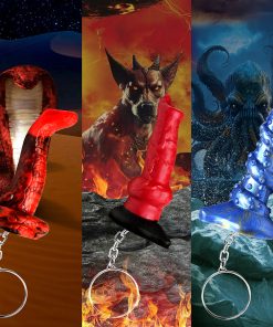 Creature Cocks Hell-Hound, Lord Kraken & King Cobra Silicone Keychain Set