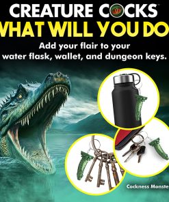 Creature Cocks Cockness Monster Silicone Keychain