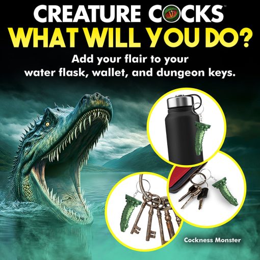Creature Cocks Cockness Monster Silicone Keychain - Image 10