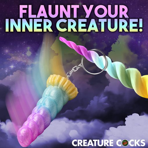Creature Cocks Mystique Unicorn Silicone Keychain - Image 6