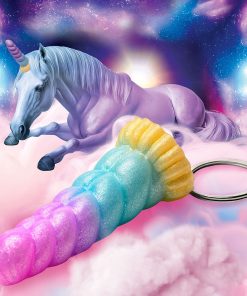 Creature Cocks Mystique Unicorn Silicone Keychain