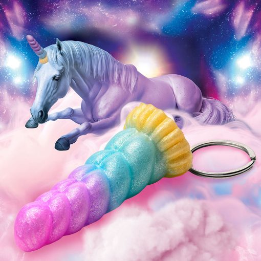 Creature Cocks Mystique Unicorn Silicone Keychain - Image 11