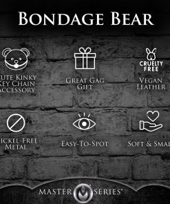 Master Series Bdsm Teddy Bear Keychain