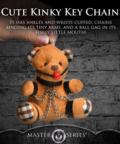 Master Series Gagged Teddy Bear Keychain