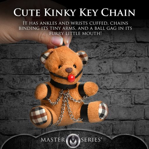 Master Series Gagged Teddy Bear Keychain - Image 8