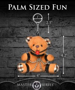 Master Series Gagged Teddy Bear Keychain