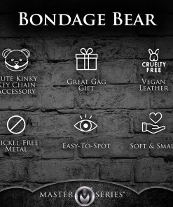 Master Series Gagged Teddy Bear Keychain