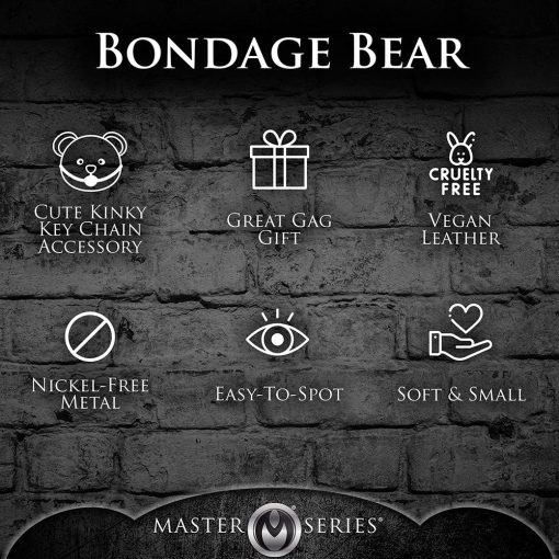 Master Series Gagged Teddy Bear Keychain - Image 10