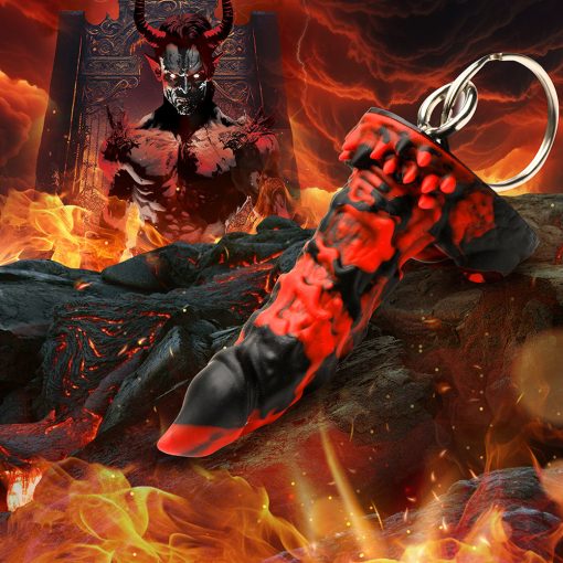 Creature Cocks Fire Demon Keychain - Image 4