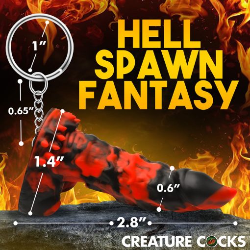 Creature Cocks Fire Demon Keychain - Image 7