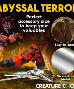 Creature Cocks Fire Demon Keychain