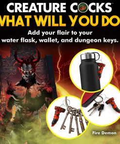 Creature Cocks Fire Demon Keychain