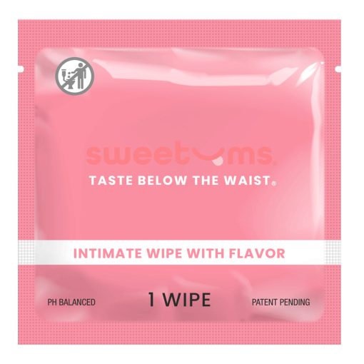 Sweetums Intimate Wipes Cherry Flavor 10-Pack - Image 2