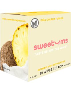Sweetums Intimate Wipes Pina Colada Flavor 10-Pack