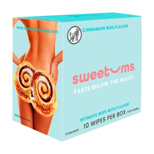 Sweetums Intimate Wipes Cinnamon Bun Flavor 10-Pack - Image 4