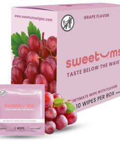 Sweetums Intimate Wipes Grape Flavor 10-Pack