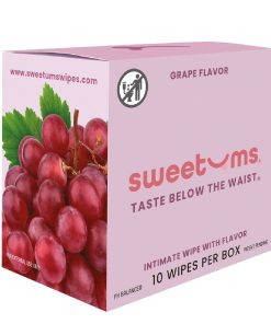 Sweetums Intimate Wipes Grape Flavor 10-Pack