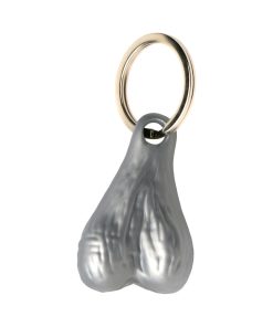 Big Ballers Nuts Keychain Silver