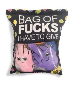 Bag Of Fucks I Have To Give Plushy Pillow With 5 Fingers
