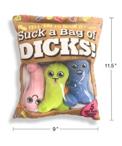 Alternative view of Suck A Bag Of Dicks Plushy Pillow With 5 Dicks