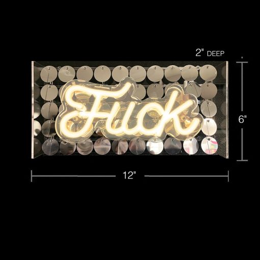 Neon Fuck Light Up Sign - Image 2