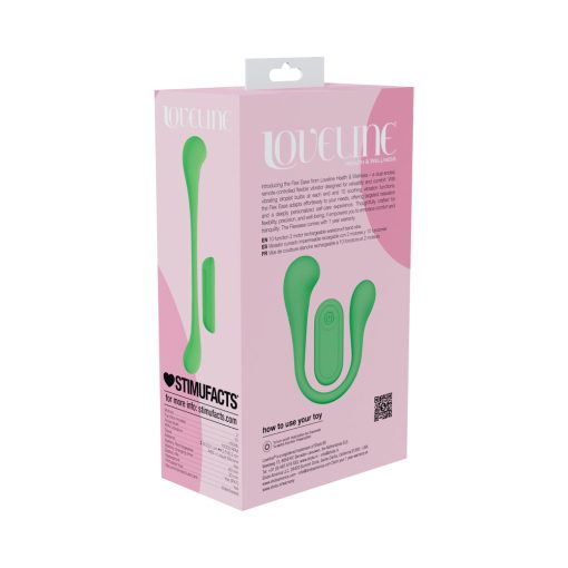 Loveline Flexease Bend Vibe Liquid Silicone Green - Image 6