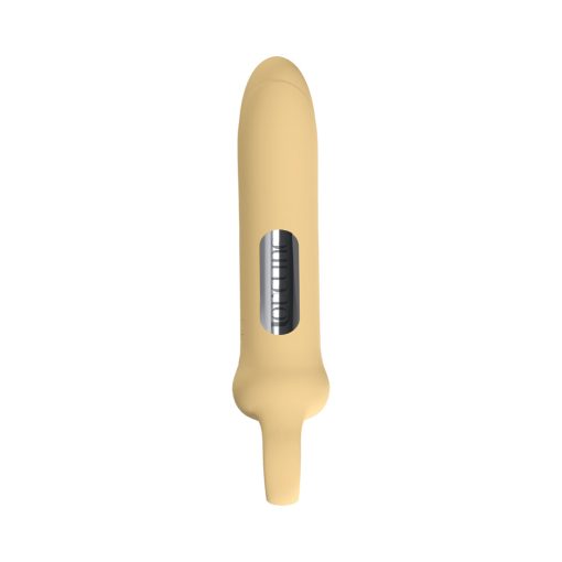Loveline Harmony Loop Grip Vibe Liquid Silicone Yellow - Image 3