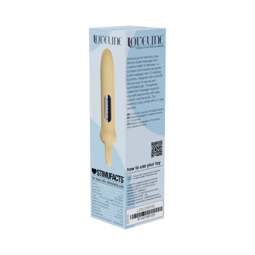 Loveline Harmony Loop Grip Vibe Liquid Silicone Yellow - Image 5