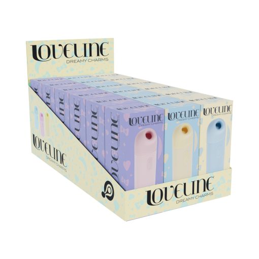 Loveline Sweetie Airtaptech Rechargeable Vibrator Waterproof 18-Piece Display