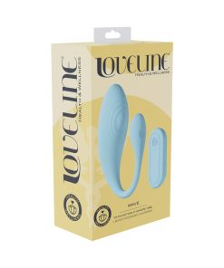 Loveline Wave C-Shape Vibe Waterproof Remote Blue