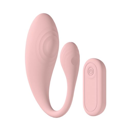 Loveline Wave C-Shape Vibe Waterproof Remote Pink - Image 3