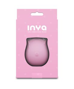 Inya Pink Vibrating Rose Massager - Rechargeable Body-Safe Silicone