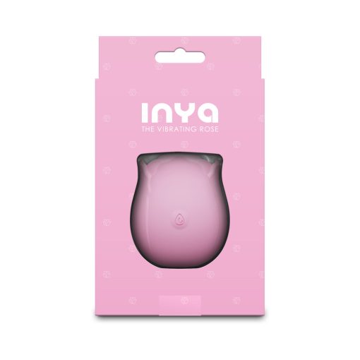 Inya Pink Vibrating Rose Massager - Rechargeable Body-Safe Silicone - Image 4