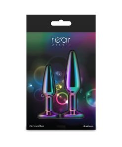 Rear Assets Rainbow Metal Anal Trainer Plug Kit (S/M)
