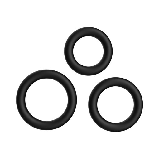 Forto F-39: Trio Cockring Set Black - Image 2