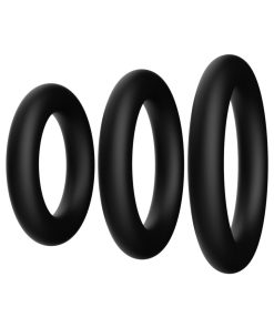Forto F-39: Trio Cockring Set Black