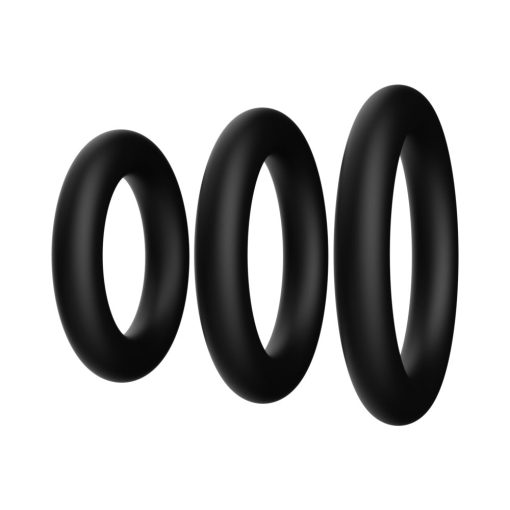 Forto F-39: Trio Cockring Set Black - Image 3